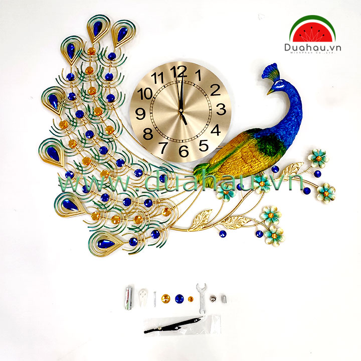 Đồng Hồ 73D07 Khổng Tước 73x62cm