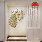 Đồng Hồ 87D06 Khổng Tước 87X74cm