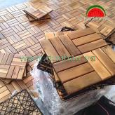 10 Vỉ gỗ nhựa lót sàn ngoài trời - 30x30x2.4cm