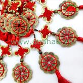 Tiền xu Cổ Hoa Mai LỚN - Nút treo May Mắn