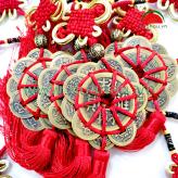 Tiền xu Cổ Hoa Mai LỚN - Nút treo May Mắn