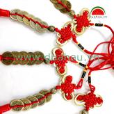 5 Đồng Tiền Xu Cổ  - Nút treo May Mắn Viền Vàng