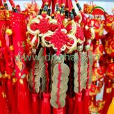 5 Đồng Tiền Xu Cổ  - Nút treo May Mắn Viền Vàng