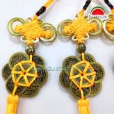 Tiền xu Cổ Hoa Mai Nhỏ - Nút treo May Mắn 2
