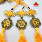 Tiền xu Cổ Hoa Mai Nhỏ - Nút treo May Mắn 2