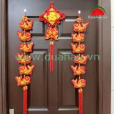 Dây Treo 6 Cá Dư Dả - Nút Treo May Mắn