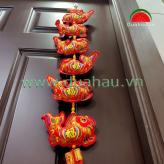 Dây Treo 6 Cá Dư Dả - Nút Treo May Mắn