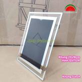 Khung ảnh Khung Bằng khen mặt kính tràn viền 8inch để bàn - 22.4x17.5cm