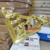 Hoa văn Khung Đôi xi mạ màu vàng Gold