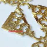 Hoa văn Khung Đôi xi mạ màu vàng Gold