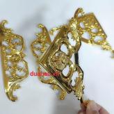 Hoa văn Khung Đôi xi mạ màu vàng Gold