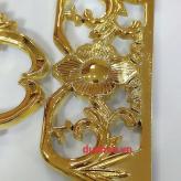 Hoa văn Khung Đôi xi mạ màu vàng Gold