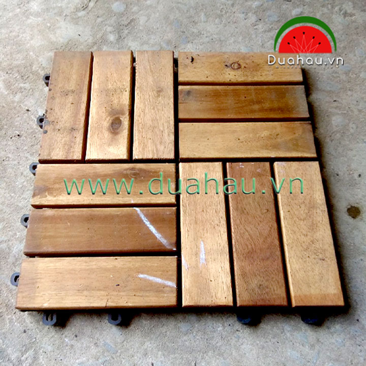 10 Vỉ gỗ nhựa lót sàn ngoài trời - 30x30x2.4cm